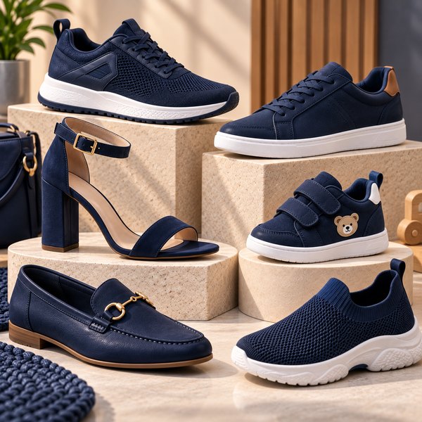Sapatilhas em Azul marinho