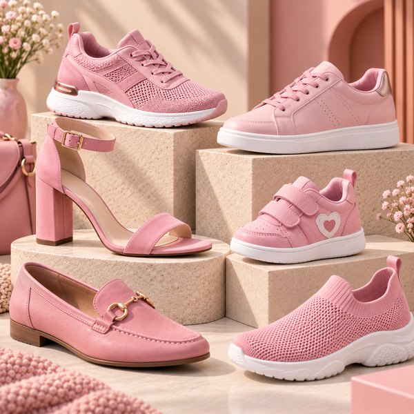 Sapatilhas em Rosa